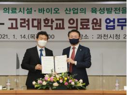 과천시, 고려대학교의료원과 업무 협약식 체결 기사 이미지