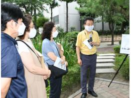 구리시, 도심속 자연쉼터 '건원대로 실개천' 운영현황 점검 기사 이미지