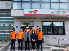 가평군의회 배영식 의장, 한가위 맞아 가평소방서 조종119안전센터 격려 방문 기사 이미지